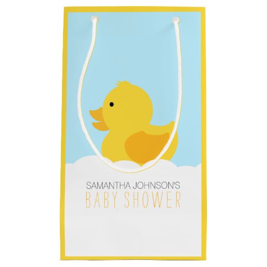 Gelber Gummi Ducky Bubble Bath Baby Dusche Kleine Geschenktüte (Vorderseite)