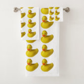 Gelber Gummi Ducky Duck Fuck Kinder Bath Time Badhandtuch Set (Insitu)