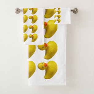 Gelber Gummi Ducky Duck Fuck Kinder Bath Time Badhandtuch Set