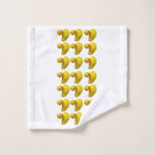 Gelber Gummi Ducky Duck Fuck Kinder Bath Time Badhandtuch Set (Waschlappen)