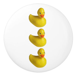 Gelber Gummi Ducky Duck Fuck Kinder Bath Time Keramikknauf