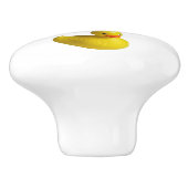 Gelber Gummi Ducky Duck Fuck Kinder Bath Time Keramikknauf (Seitenansicht)