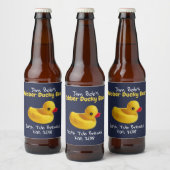Gelber Gummi Ducky Funny Custom Beer Label Bierflaschenetikett (Flaschen)
