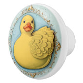 Gelber Gummi Ducky Niedlich Duck Duckie Toy Badezi Keramikknauf (Rechts)