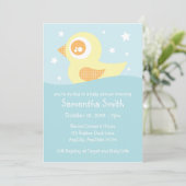 Gelber Gummi Einladung (Stehend Vorderseite)