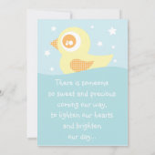 Gelber Gummi Einladung (Rückseite)