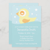 Gelber Gummi Einladung (Vorne/Hinten)