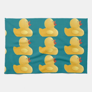Gelber Gummi-Ente Küchentuch