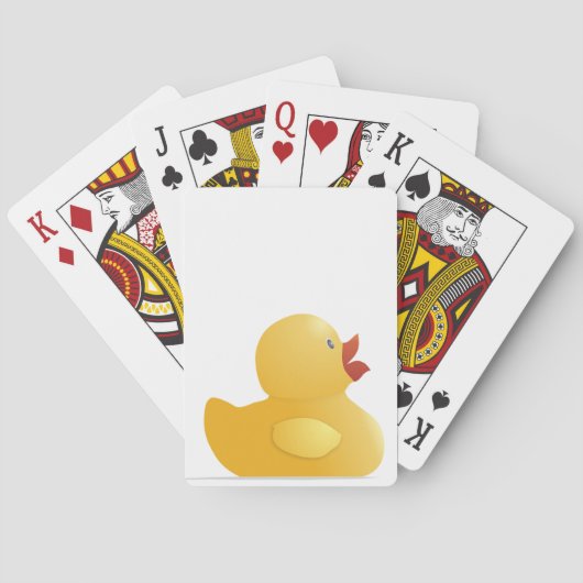 Gelber Gummi-Ente Spielkarten (Rückseite)