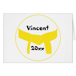 Gelber Gürtel für Kampfkunst