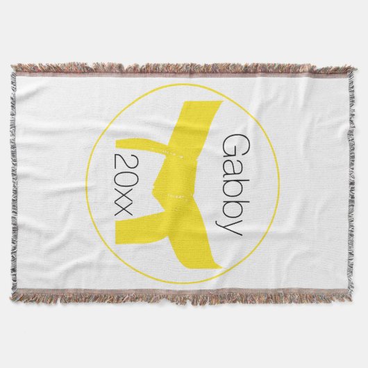 Gelber Gürtel für Kampfkunst Decke (Vorderseite)