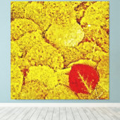 Gelber Herbst #2 - Gemälde Gemälde Leinwanddruck (Insitu (Holzboden))