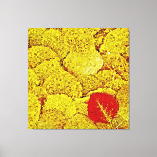 Gelber Herbst #2 - Gemälde Kunst Leinwand auf Keil