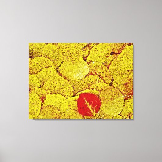 Gelber Herbst - Gemälde Gemälde Leinwand (Vorderseite)