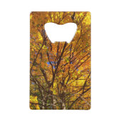 Gelber Herbstlaub Geldbeutel Flaschenöffner (Rückseite)