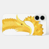 Gelber Herzdrache Case-Mate iPhone Hülle (Rückseite (Horizontal))