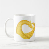 Gelber Herzdrache Kaffeetasse (Links)