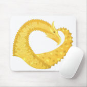 Gelber Herzdrache Mousepad (Mit Mouse)