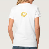 Gelber Herzdrache T-Shirt (Rückseite)