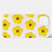 Gelber Hibiskus Blume Art Case-Mate iPhone Hülle (Rückseite (Horizontal))