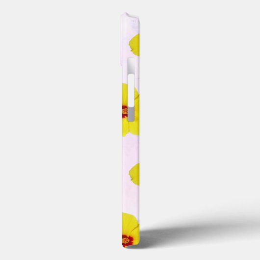 Gelber Hibiskus Blume Art Case-Mate iPhone Hülle (Rückseite / Links)