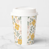 Gelber Hibiskus Blume Pappbecher (Links)