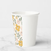 Gelber Hibiskus Blume Pappbecher (Links)