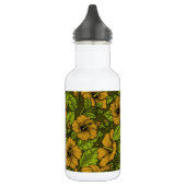 Gelber Hibiskus Edelstahlflasche (Links)