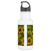 Gelber Hibiskus Edelstahlflasche (Rückseite)