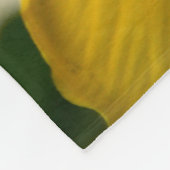 Gelber Hibiskus Fleecedecke (Ecke)