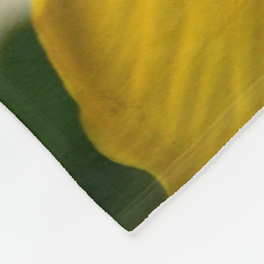 Gelber Hibiskus Fleecedecke (Ecke)