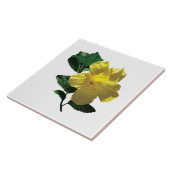 Gelber Hibiskus im Sonnenschein Fliese (Seite)