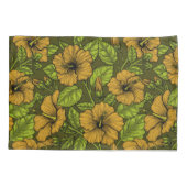 Gelber Hibiskus Kissenbezug (Rückseite)