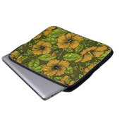 Gelber Hibiskus Laptopschutzhülle (Vorne Knopf)