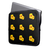 Gelber Hibiskus Laptopschutzhülle (Vorderseite Links)