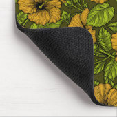Gelber Hibiskus Mousepad (Ecke)