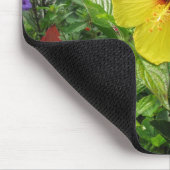 Gelber Hibiskus Mousepad (Ecke)