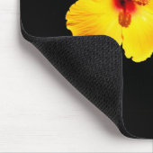 Gelber Hibiskus Mousepad (Ecke)