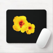 Gelber Hibiskus Mousepad (Mit Mouse)
