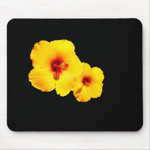 Gelber Hibiskus Mousepad