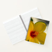Gelber Hibiskus Notizblock (Innenseite)
