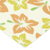 Gelber Hibiskus, orangefarbener Hibiskus, Ihr Name Tischdecke (Schrägansicht)