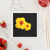 Gelber Hibiskus Paper Napkins Serviette (Beispiel)