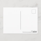 Gelber Hibiskus Postkarte (Rückseite)