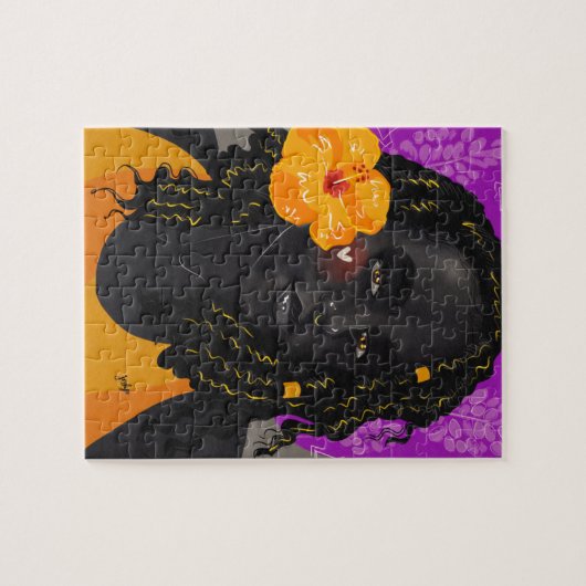 Gelber Hibiskus Puzzle (Horizontal)