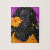 Gelber Hibiskus Puzzle (Vertikal)