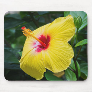 Gelber Hibiskus Sideview Mousepad
