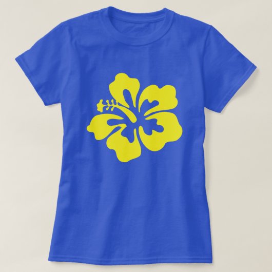Gelber Hibiskus T-Shirt (Design vorne)