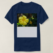 Gelber Hibiskus TShirt 1 (Design vorne)
