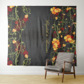 Gelber Hibiskus und Schwalben Wandteppich (Beispiel (Horizontal))